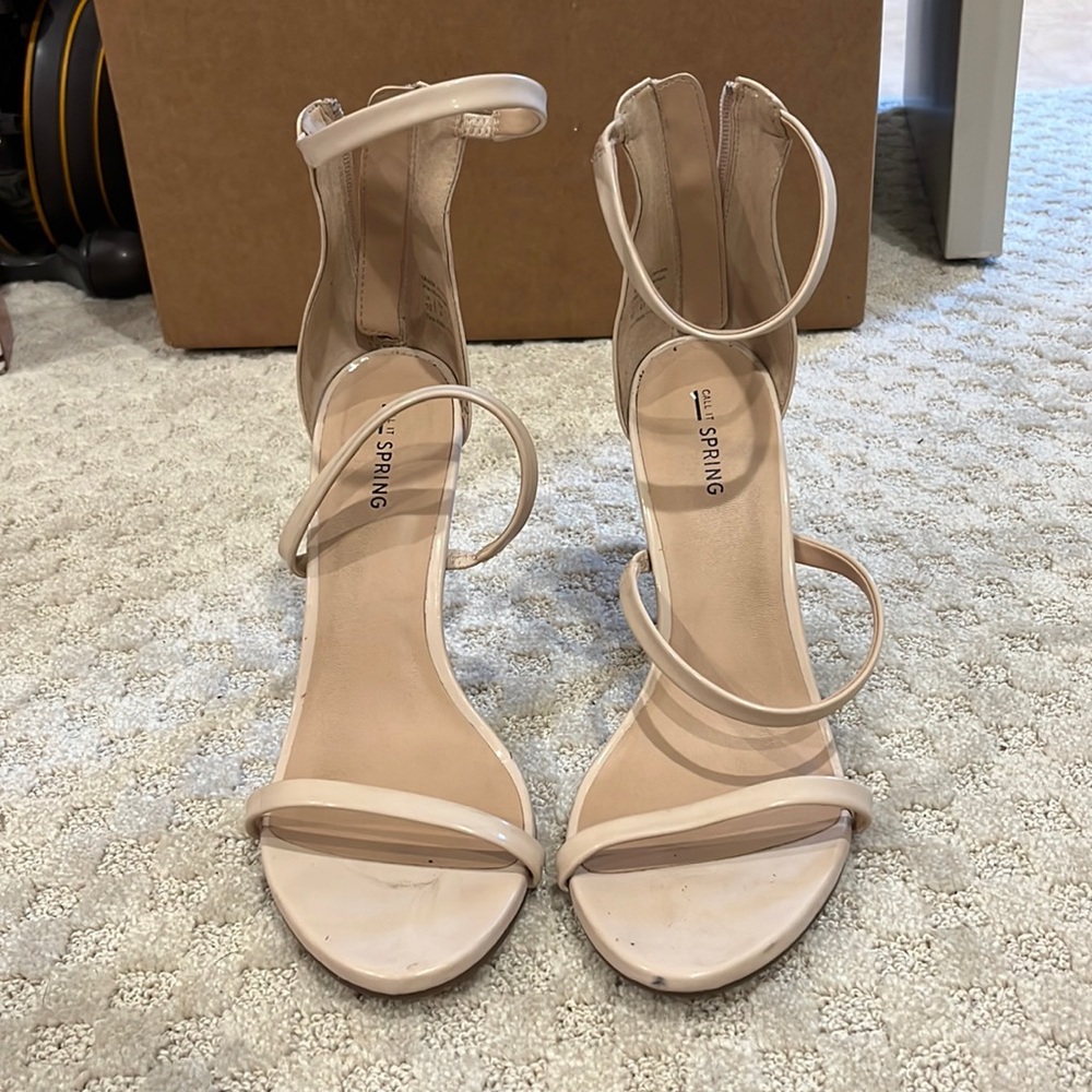 Nude Strappy Heels